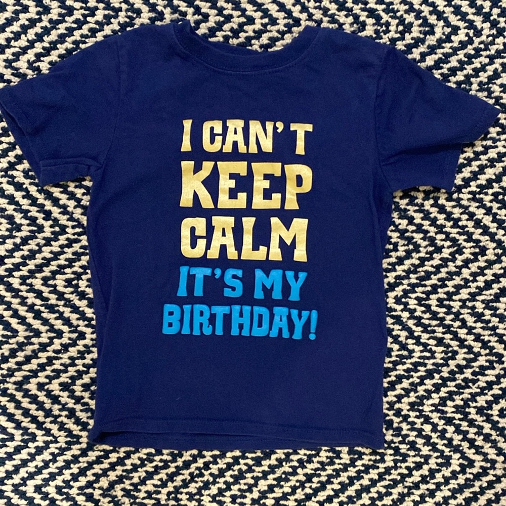 Kids Birthday T-shirt size 3/4T Worn Once